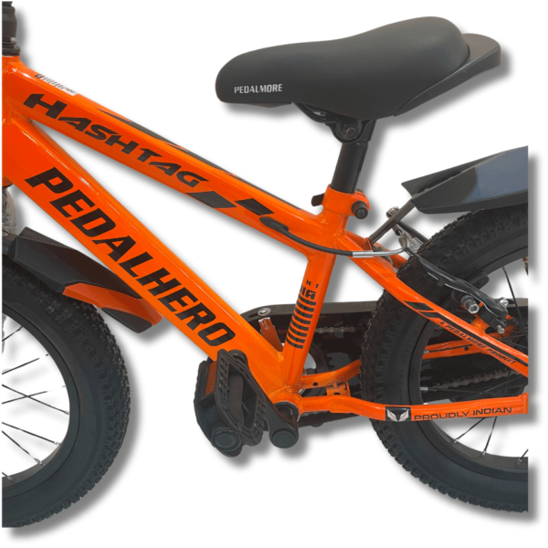 Pedal More Kids Bicycle - Pedal Hero - Hashtag - 16 Inch - 5 to 9 Years Old