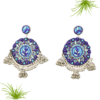 Handmade Long Beads Earrings with Jhumka