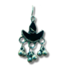 Vintage Inspired Oxidized Crafted Black Diya Earrings - Glitterrie