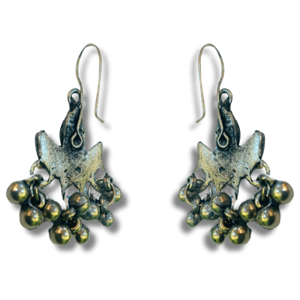 Oxidized Stylish Jhumki - Daily Earring Fashion Jewelry Gift for Women & Girls - Diya Black