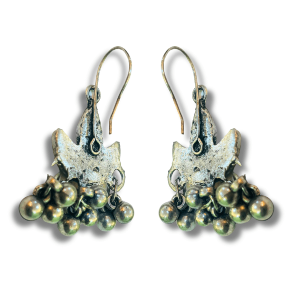 Oxidized Stylish Jhumki - Daily Earring Fashion Jewelry Gift for Women & Girls - Orange Pink