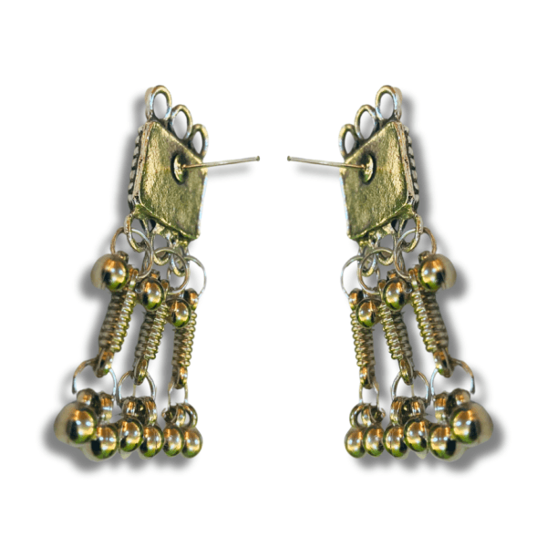 Oxidized Stylish Jhumki - Daily Earring Fashion Jewelry Gift for Women & Girls - Blue