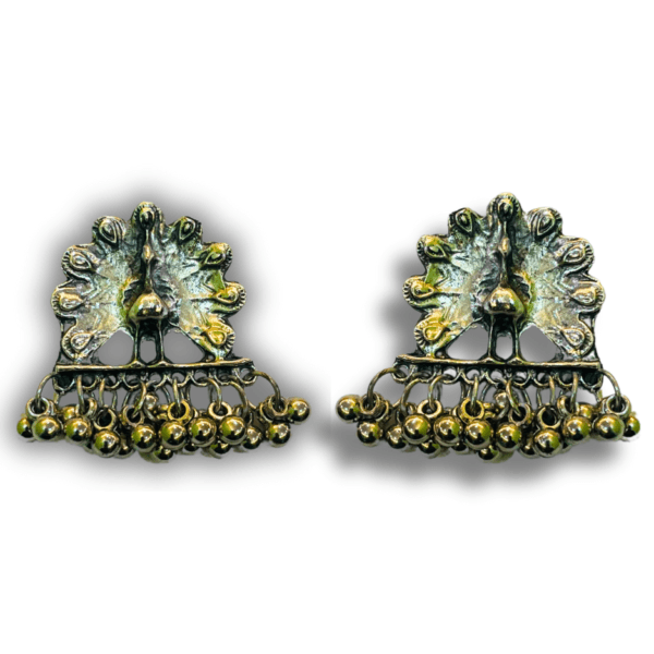 Oxidized Stylish Jhumki - Daily Earring Fashion Jewelry Gift for Women & Girls - Metal