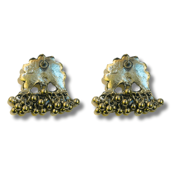 Oxidized Stylish Jhumki - Daily Earring Fashion Jewelry Gift for Women & Girls - Metal
