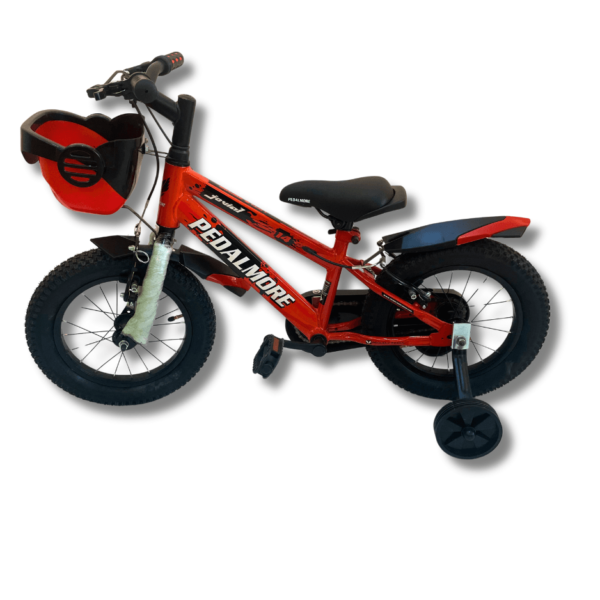 Pedal More Kids 14-Inch Bicycle Glossy Red | SparkNGiggle