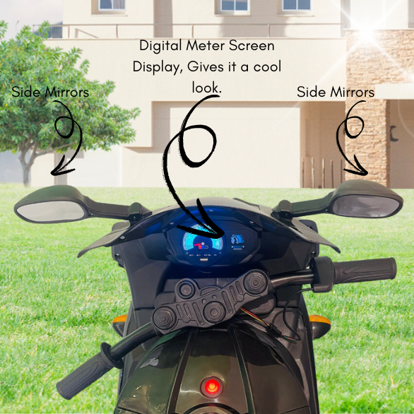 Kids Battery Operated Bike - R1 Police - Black
