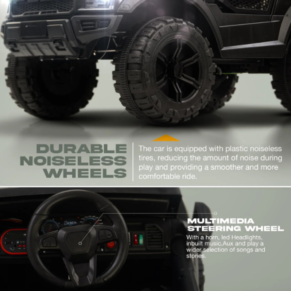 Kids Riding Battery Jeep – UTV Red - 4X4 with LED & RGB Light & Music, Drive 1 to 9 Years Boys Girls