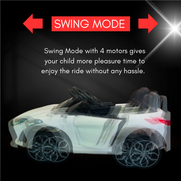 Kids Riding Battery Car – Z4 White - Parent Remote Control