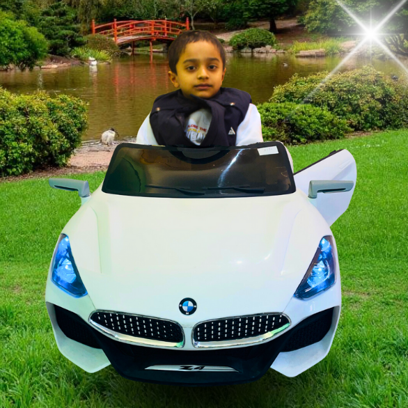 Kids Ride on Battery Operated Car Z4 White - Pehli Sawari