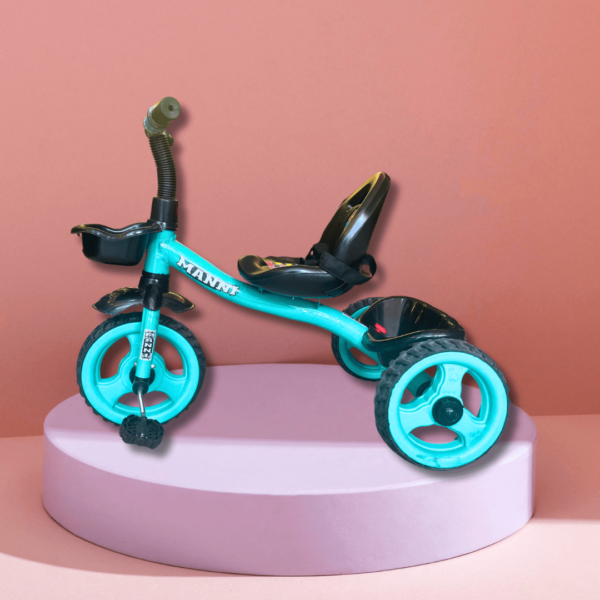 Pehli Sawari Kids Tricycle for Toddlers with Push Handle | Front & Back Storage Baskets | Safe & Durable Trike for Boys & Girls
