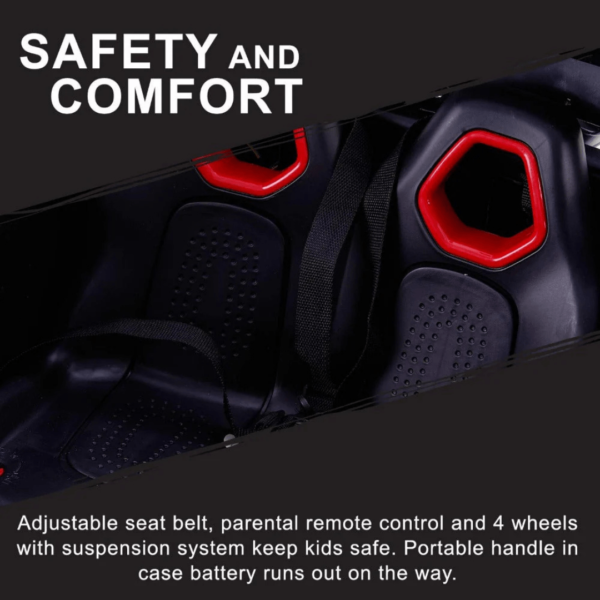 Pehli Sawari Electric Ride-On Jeep with 4x4 Big Wheels for Kids, Featuring Music, Spring Suspension, Sway Mode