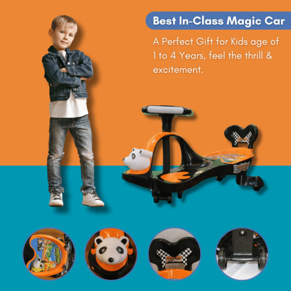 Pehli Sawari Kids Magic Push Rider Car with Music & light - Twister Rider for Girls & Boys