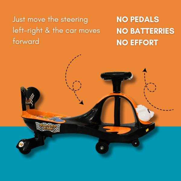 Pehli Sawari Kids Magic Push Rider Car with Music & light - Twister Rider for Girls & Boys