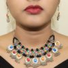 Oxidised Brass Choker Necklace For Women