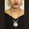 Oxidized Necklace with Earrings
