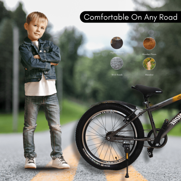 Pedal More Unisex Bicycle 20-Inch - Jovial - Golden - 5 to 15 years