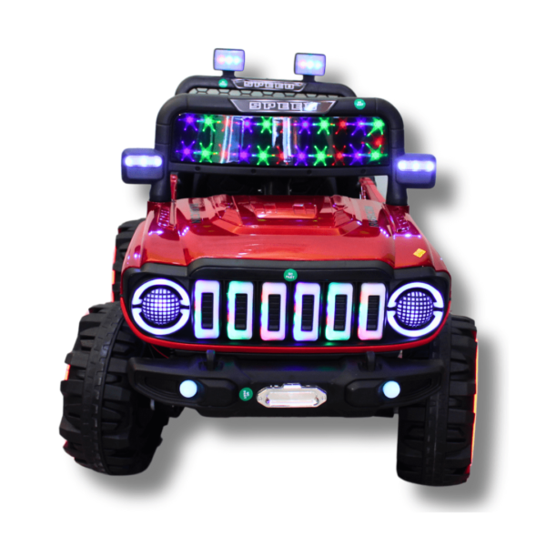 Kids Electric Ride-On Battery Jeep – BH 928 Red - 4X4 with LED & RGB Light & Music