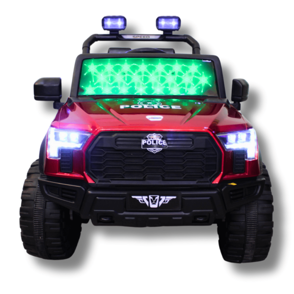 Kids Electric Ride-On Battery Jeep – BH428 Red - 4X4 with LED & RGB Light & Music