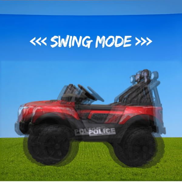 Kids Electric Ride-On Battery Jeep – BH428 Red - 4X4 with LED & RGB Light & Music